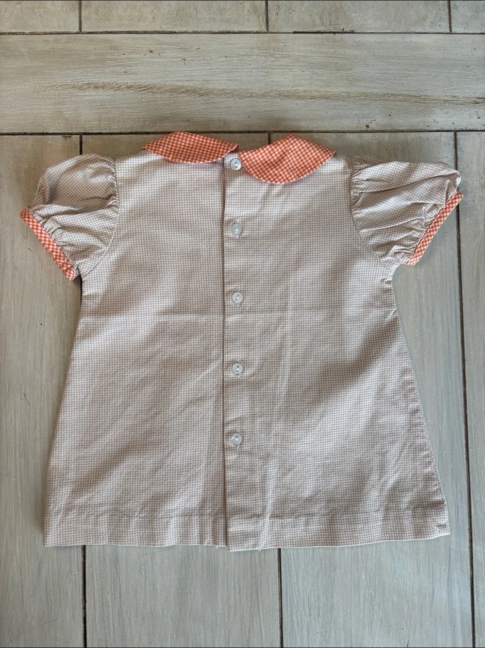 ZU Boutique Tan Orange Pumpkin Fall Top & Bloomers Set 3 Months